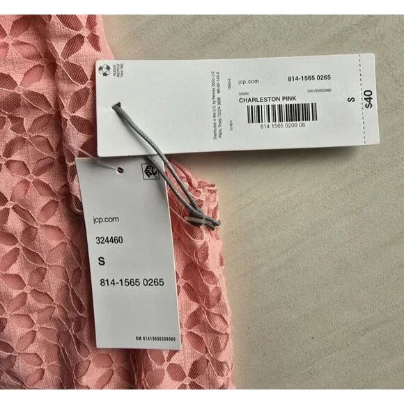 NWT Liz Claiborne Charleston Pink Sleeveless Blouse - Picture 7 of 8